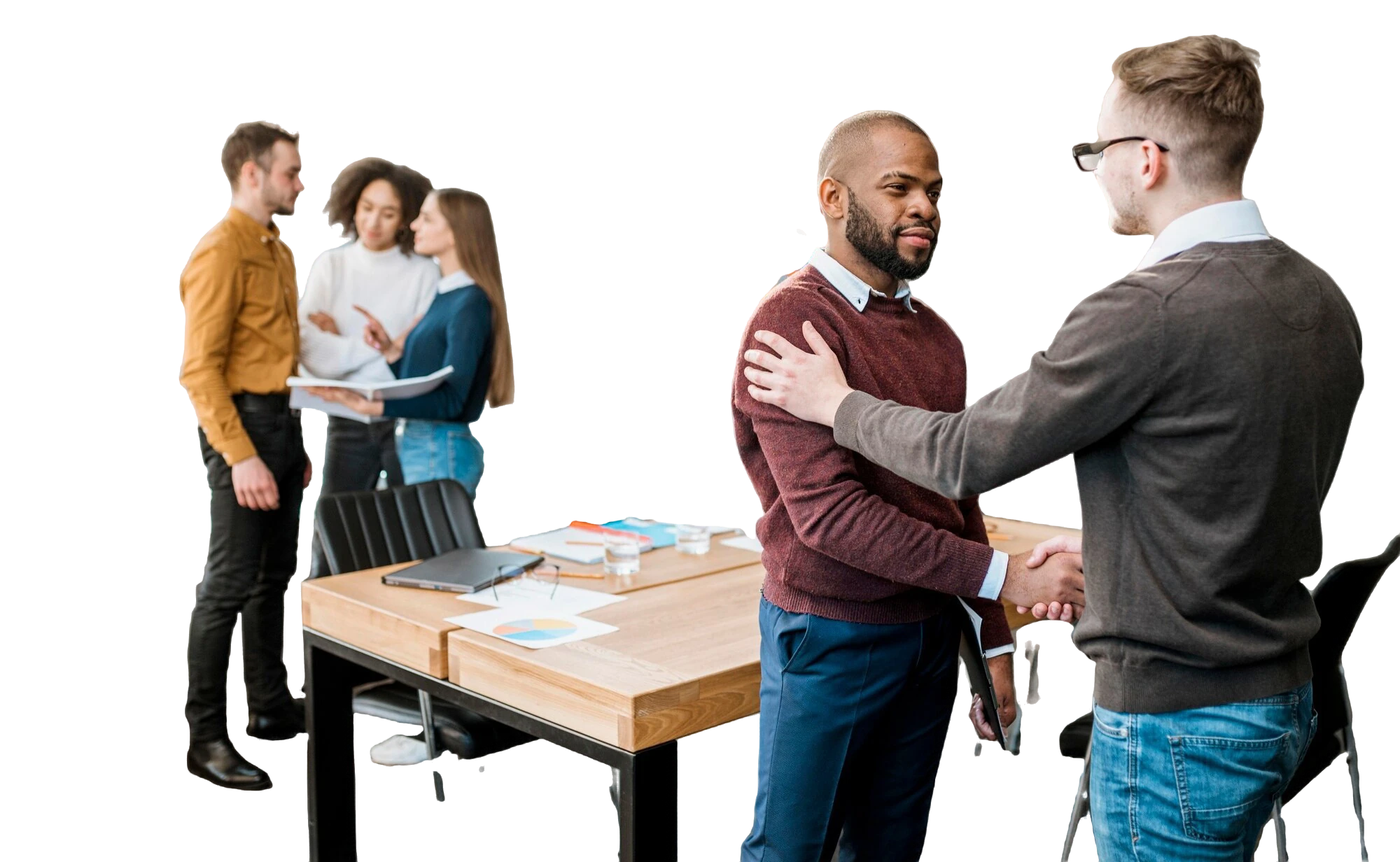 Handshaking image representing relationship building